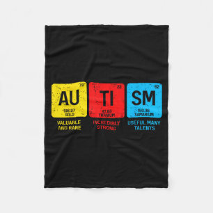 Autisme bewustzijn vrouwen mannen kinderen element fleece deken
