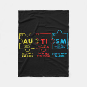 Autisme bewustzijn Vrouwen Mannen Kinderen Element Fleece Deken