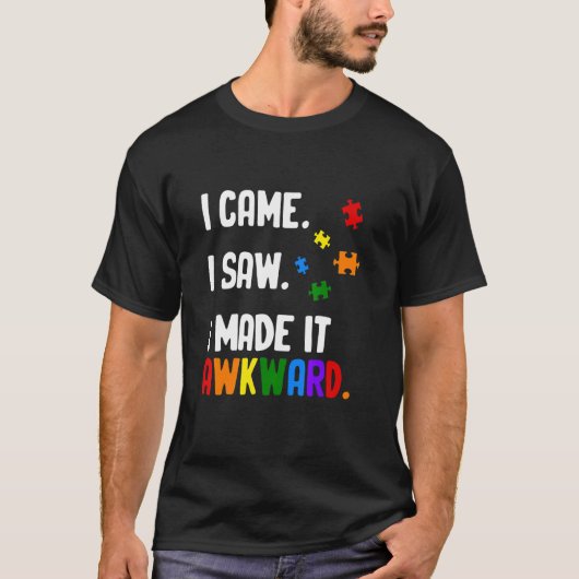 Autisme Bewustzijn Vrouwen Steun Asperger Mannen T-shirt (Voorkant)