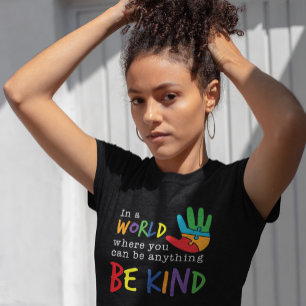 Autisme-bewustzijn waar je alles kunt zijn Tri-Blend shirt