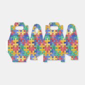 Autisme Bewustzijn waterverf puzzel gunst box Bedankdoosjes (Uitgevouwen)