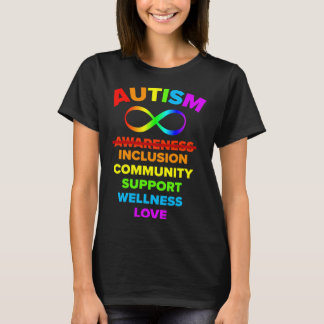 Autisme Bewustzijn We hebben echt inclusie Liefde T-shirt
