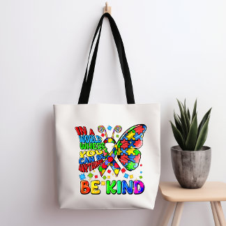 Autisme Bewustzijn Wees Aardig Boodschappentas Tote Bag
