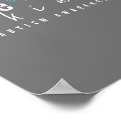 Autisme bewustzijn. Wees aardig. POSTER & PRINTS (Hoek)