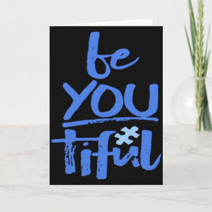Autisme bewustzijn Wees Jou Tiful Speciale Onderwi Kaart