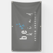 Autisme Bewustzijn Wees Kind Banner Outdoor Sign (Verticaal)