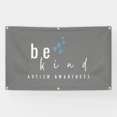 Autisme Bewustzijn Wees Kind Banner Outdoor Sign (Horizontaal)