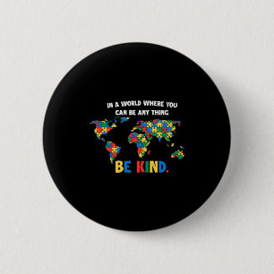 Autisme Bewustzijn Wees Vriendelijk Voor Anderen S Ronde Button 5,7 Cm