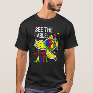 Autisme bewustzijn Zie het vermogen, niet het labe T-shirt