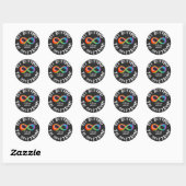 Autisme Bewustzijn - zie verder dan het spectrum Ronde Sticker (Vel)