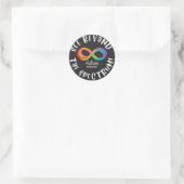 Autisme Bewustzijn - zie verder dan het spectrum Ronde Sticker (Tas)