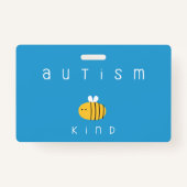 Autisme bewustzijn zijn vriendelijk Badge Lanyard (Achterkant)