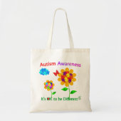 Autisme Bewustzijn Zonnebloem Tote Bag (Voorkant)