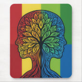 Autisme Bewustzijn - Zorg - Mousepad Muismat (Voorkant)