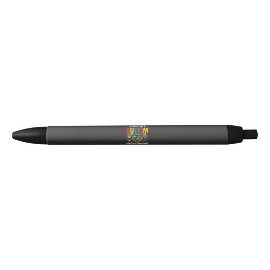 Autisme bewustzijn zwarte inkt pen (Voorkant)
