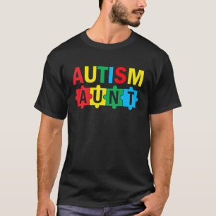 Autisme Bewustzijns Puzzel Lint Trots Autisme Tant T-shirt