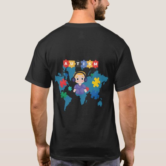 Autisme Bewustzijnsdag 2024 T-shirt (Achterkant)