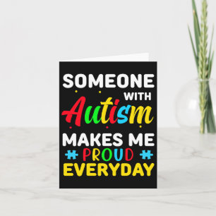 Autisme Bewustzijnsdag Autisme maakt me trots Vrou Kaart