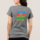 Autisme Bewustzijnsdag Autisme Moeder T-shirt Desi (Achterkant)