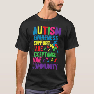Autisme bewustzijnsdag Autistisch kind ondersteuni T-shirt