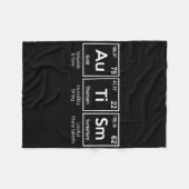 Autisme Bewustzijnselementen Periodiek Fleece Deken (Voorkant (Horizontaal))