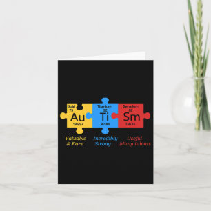 Autisme Bewustzijnspuzzel Periodiek Tabel Elemente Kaart