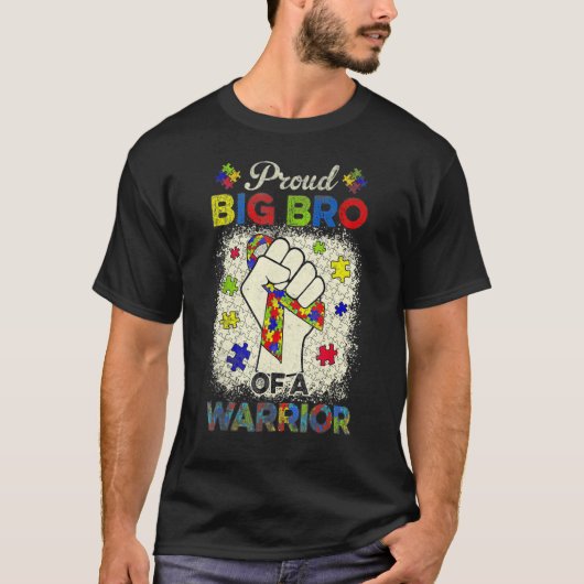 Autisme Big Bro van Autism Awareness Warrior Suppo T-shirt (Voorkant)