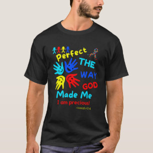 Autisme Bijbel Jesaja Perfecte God maakte me ontma T-shirt