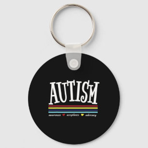 Autisme Blauw voor Autisme Awareness Month Sleutelhanger