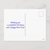 Autisme Blauwe Kerstboom Feestdagenkaart (Achterkant)