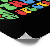 Autisme Brain I Rock Het Spectrum Bewustzijn Boys  Poster (Hoek)