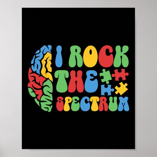 Autisme Brain I Rock Het Spectrum Bewustzijn Boys  Poster (Voorkant)