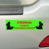 Autisme Brandveiligheid Bumpersticker (Op auto)