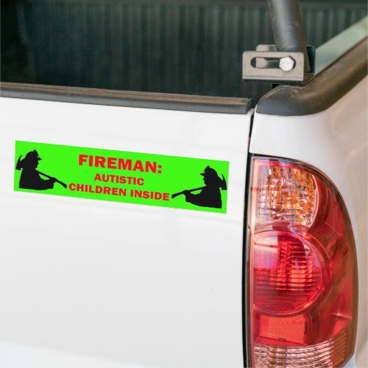 Autisme Brandveiligheid Bumpersticker (Op Truck)