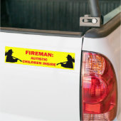 Autisme Brandveiligheid Bumpersticker (Op Truck)