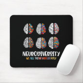 Autisme Brein Neurodiversiteit ASD Bewustzijn Mann Muismat (Met muis)