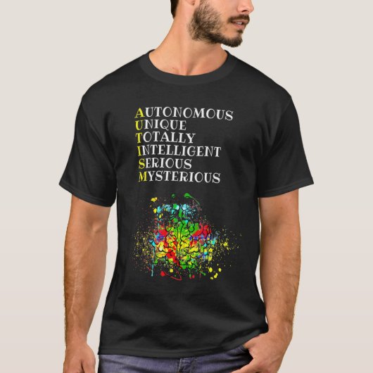 Autisme Brein T-shirt (Voorkant)