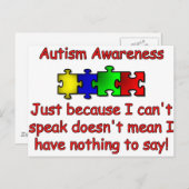 Autisme Briefkaart (Voorkant / Achterkant)