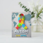 Autisme Briefkaart (Staand voorkant)