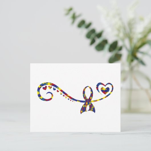 autisme briefkaart (Staand voorkant)