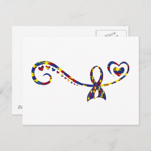 autisme briefkaart (Voorkant / Achterkant)