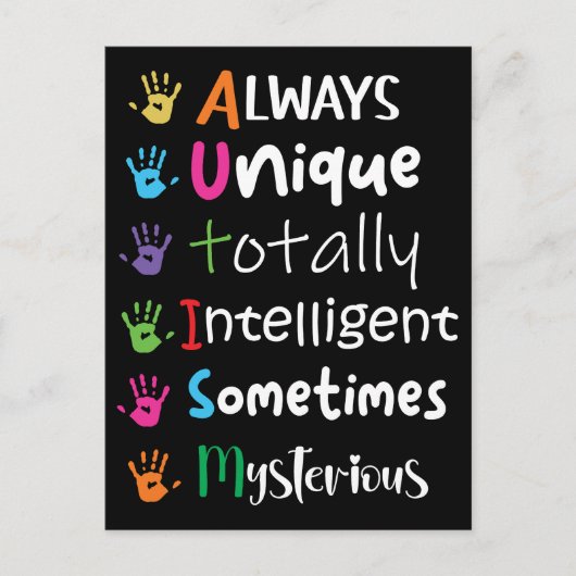 Autisme Briefkaart (Voorkant)