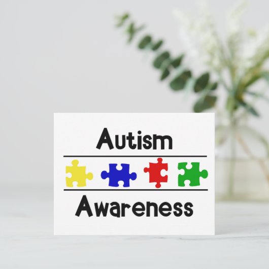 Autisme Briefkaart (Staand voorkant)