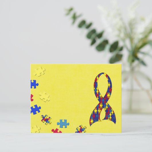 autisme briefkaart (Staand voorkant)