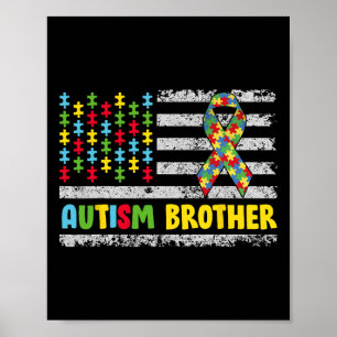 Autisme Broer Autisme Bewustzijn Mama Papa USA Vla Poster