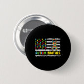 Autisme Broer Autisme Bewustzijn Mama Papa USA Vla Ronde Button 5,7 Cm (Voorkant /achterkant)