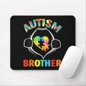 Autisme Broer Superheld Puzzel Hart Bewustzijn Su Muismat (Met muis)