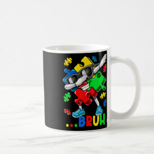 Autisme Bruh Dabbing Puzzel Stuk Autisme Bewustzij Koffiemok