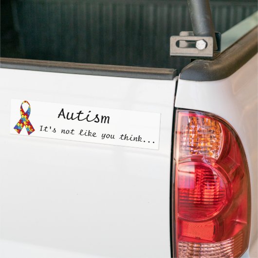 Autisme Bumpersticker (Op Truck)