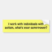 Autisme Bumpersticker (Voorkant)